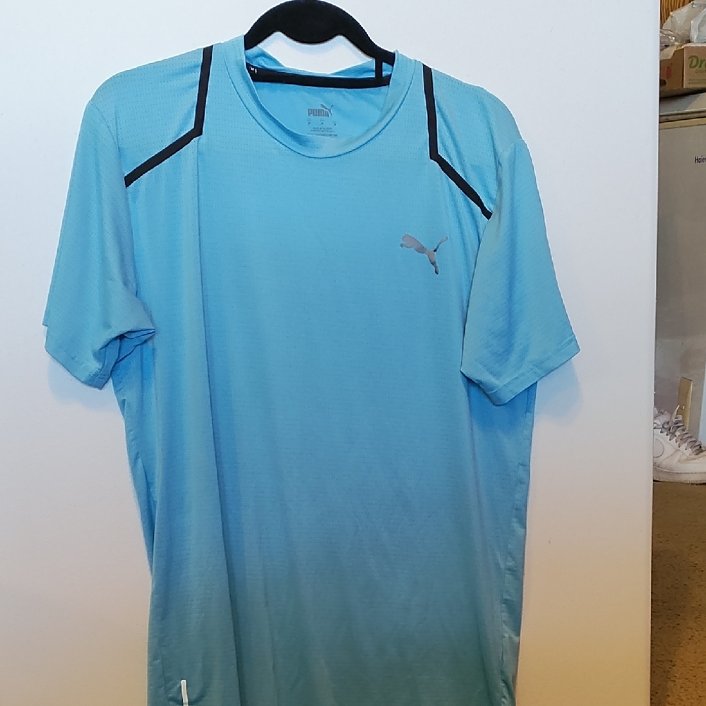 Puma Blue Short Sleeve Performance Tee